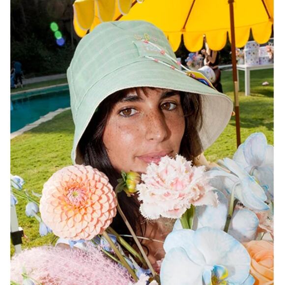 NWT Lack of Color x Devon Lee Carlson Green Plaid DIY Bucket Hat Reversible 2021 - Picture 11 of 11